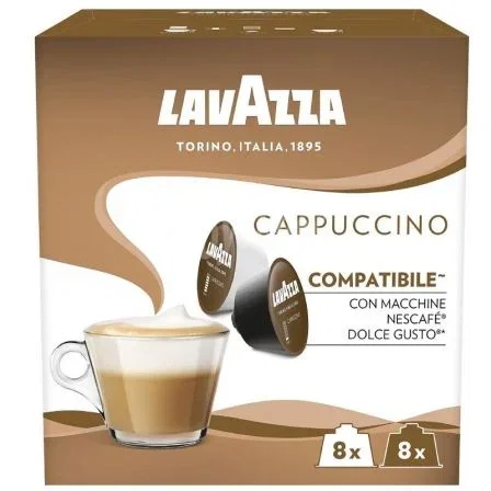 Lavazza Cápsula Cappuccino para Dolce Gusto, Caja de 16 Lavazza Cápsula Cappuccino para Dolce Gusto, Caja de 16